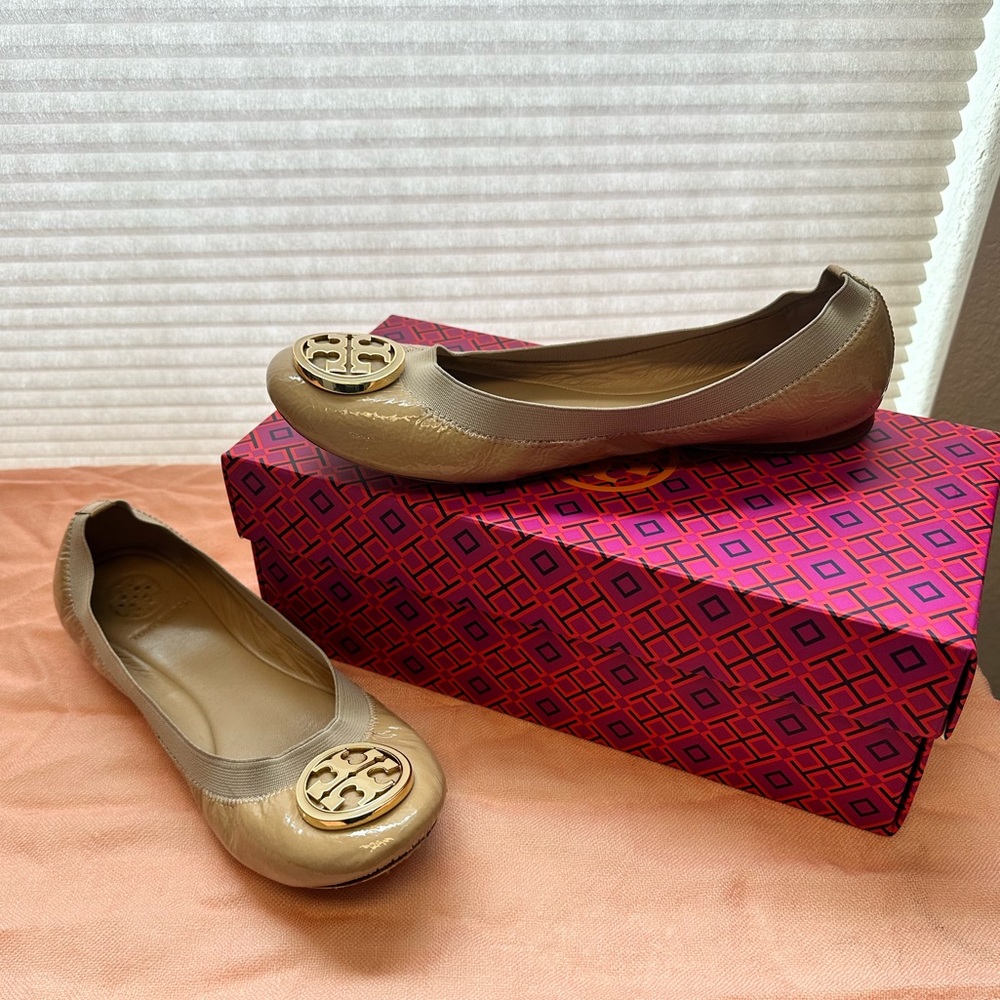Tory Burch leather ballet flats - size 8.5